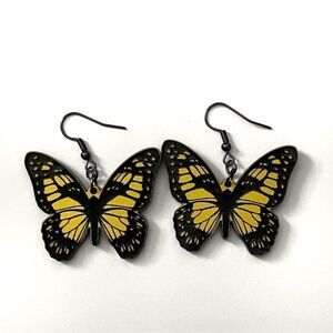 Acrylic butterfly earrings. Handmade
